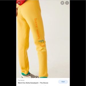 Warm Fun Joggers Cotton white have more fun XS